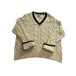 NWOT Beverly Hills x Revolve V Neck Sweater in Ivory